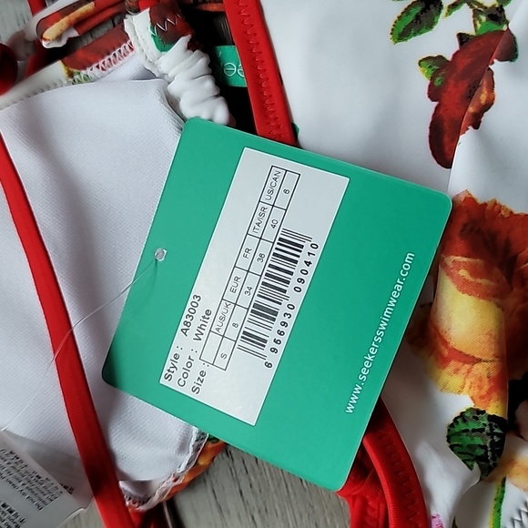 Floral Seekers Swimwear Tie Bikini with Removable Pads - NWT - Picture 13 of 13